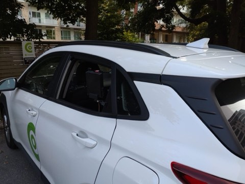 On-car testing of the collision avoidance system.