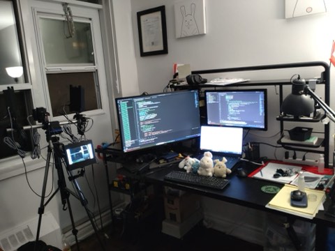 Radar visualization software during testing.