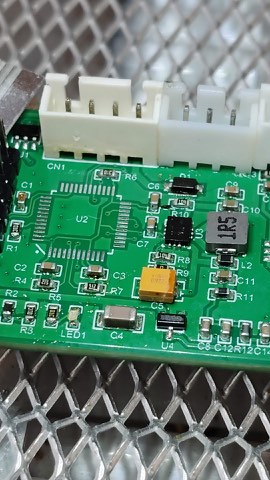 SMD rework of the microcontroller on the D4D board.
