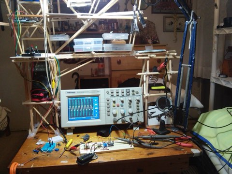 The bioelectronics laboratory where the EKG system was developed.