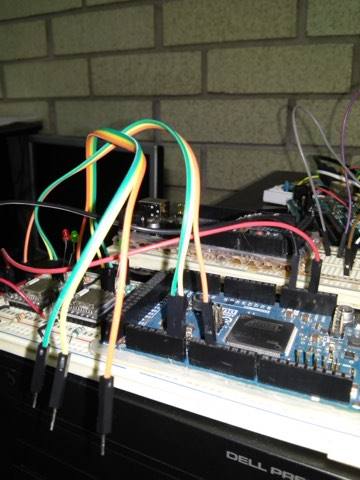 Testing wireless reception of the EKG data.
