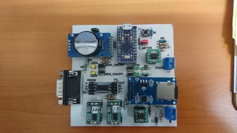 Data logger acquisition board.