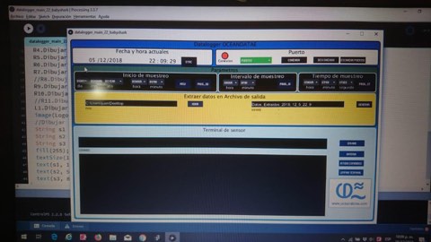 Java desktop interface for the data logger.