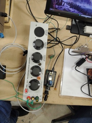 Industrial resistance decade box used for sensor calibration.