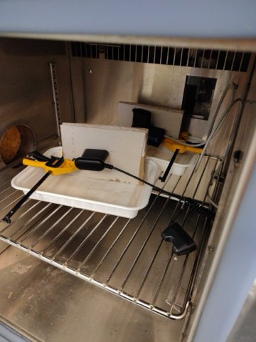 Test rig inside the environmental temperature chamber at VentureLab.