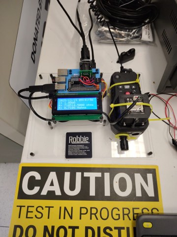 Testing the data logger platform on the bench.