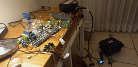 Lab testing of the TRIAXYS simulator firmware.
